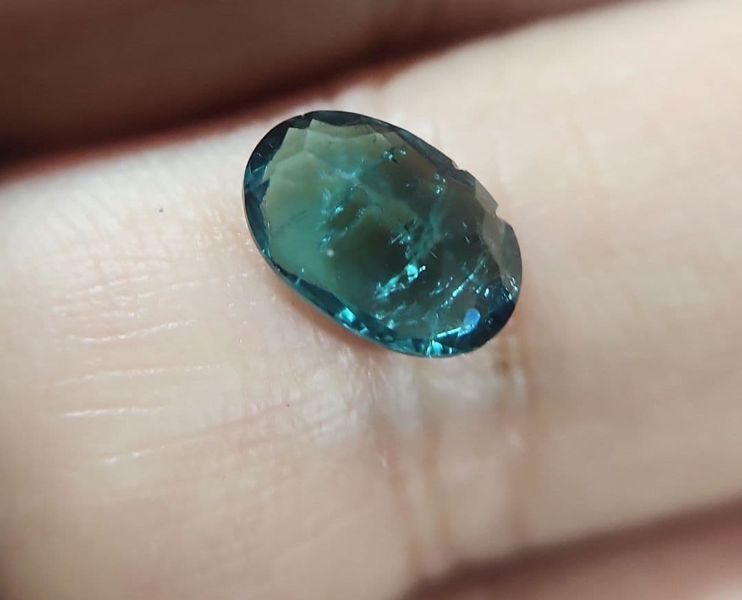 天然ブルーグリーントルマリン 1.538ct