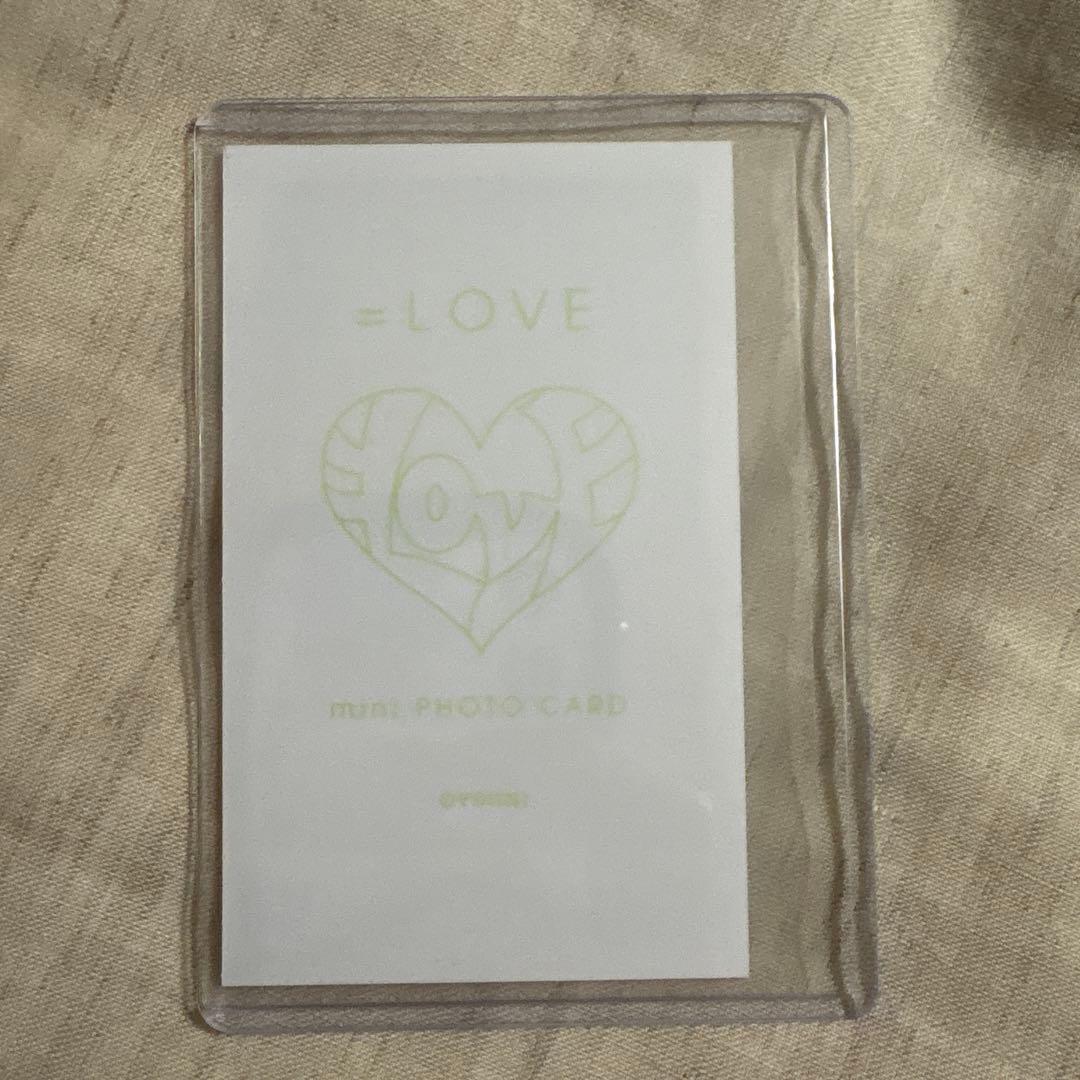 =LOVE ミニフォトカード　野口伊織　レア　黒衣装