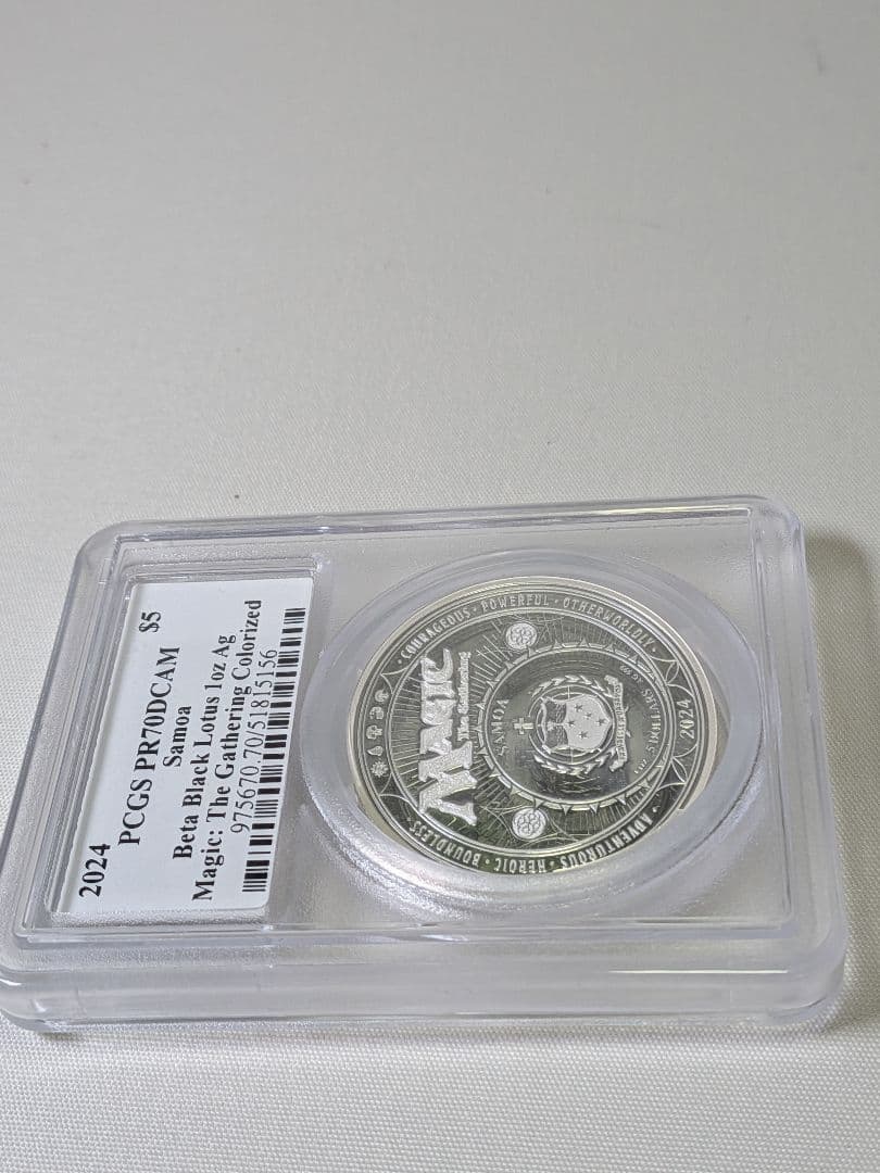 【最高鑑定】ブラックロータス MTG PCGS PR70 1オンス銀貨 NGCS