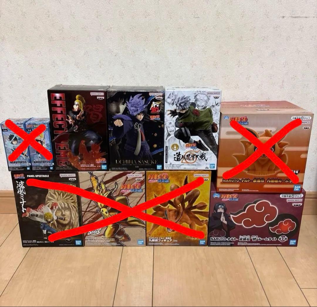 ナルトフィギュア　まとめ売り おまけ付き(GIGO限定ステッカー)