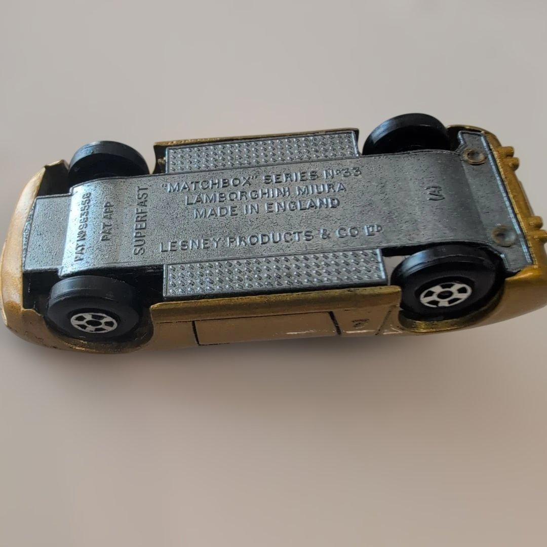 [美品・希少品]マッチボックスNo.33ランボルギーニ ミウラ P400 当時物