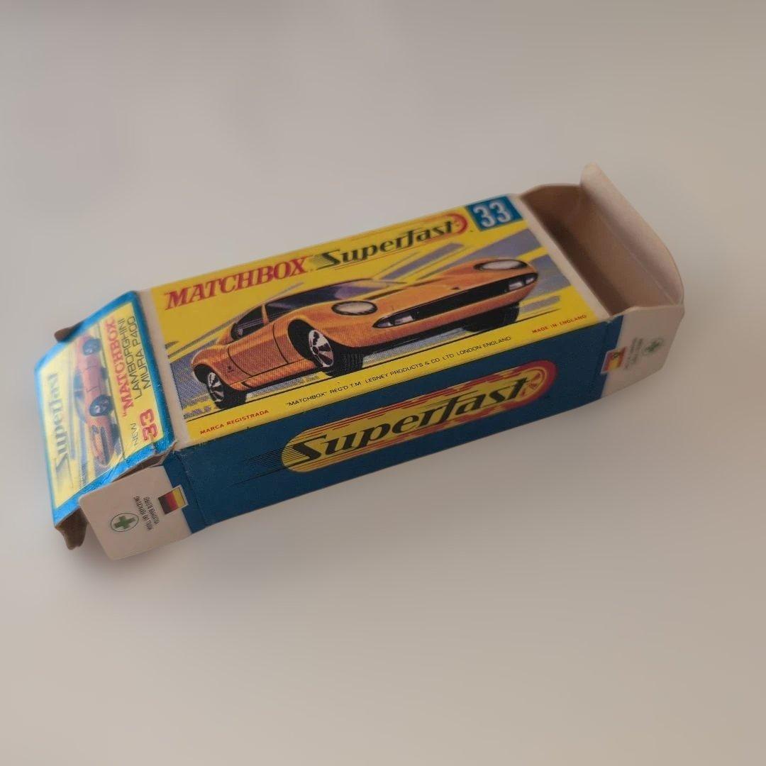 [美品・希少品]マッチボックスNo.33ランボルギーニ ミウラ P400 当時物