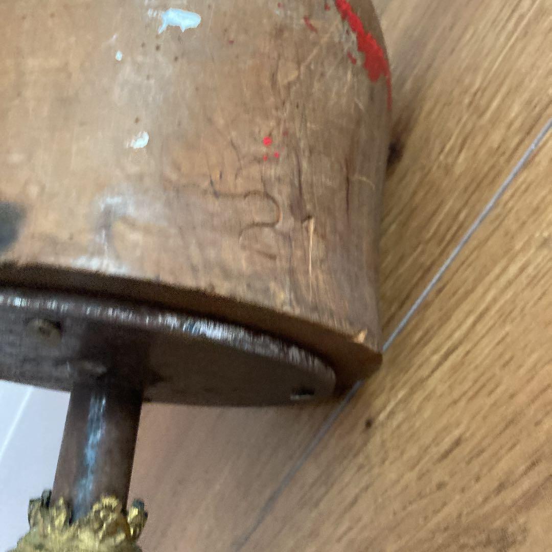 イギリスアンティークビンテージハットメイカーマネキン木製アイアン　アトリエ工場