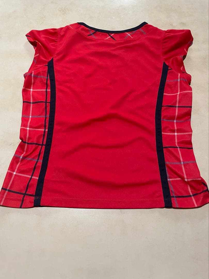 Pardiso 赤 チェック柄 テニスウェアMサイズ