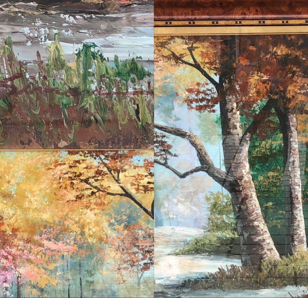 『真作』サルトリ・マリア・ルイサ　風景画 /油絵 油彩画 絵画　イタリア作家