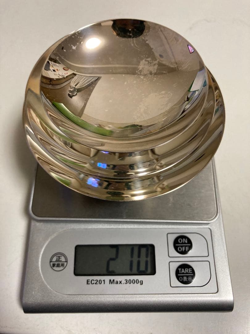 純銀杯約210g大中小　3個セット【裏面刻印あり】