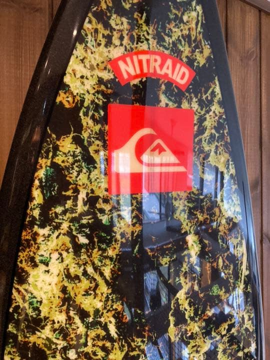 ナイトレイド x クイックシルバー　サーフボード　リアルウィード　nitraid