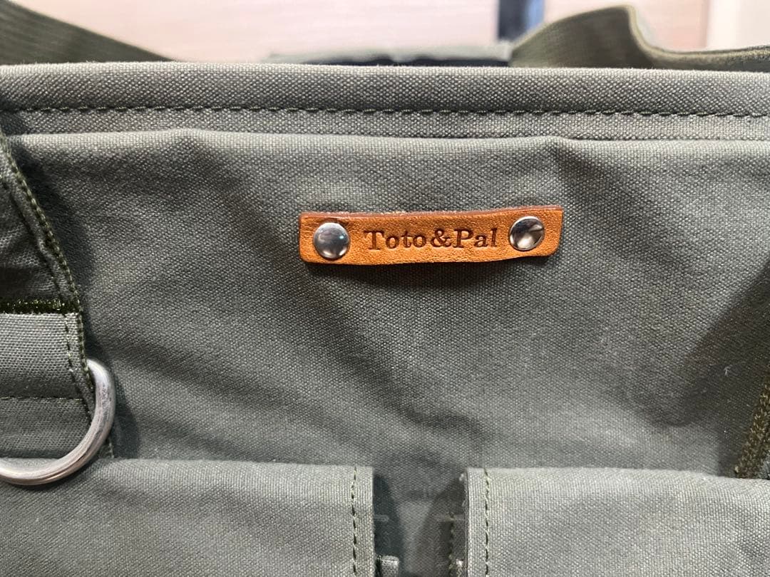 Toto&Pal ドッグキャットキャリーバッグ カーキ