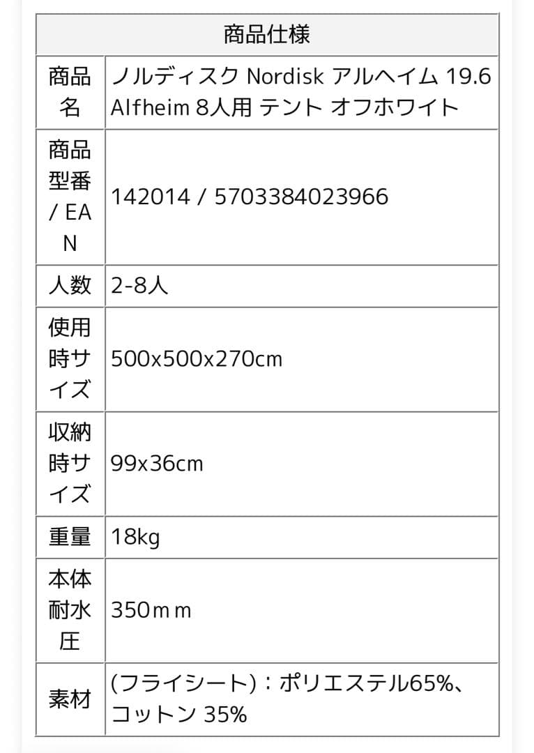 新品ノルディスク アルフェイム 19.6 ジップインフロア カーリ20