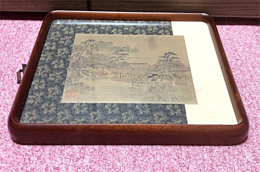 円山応挙 肉筆 小品 紙本 絵画 額装