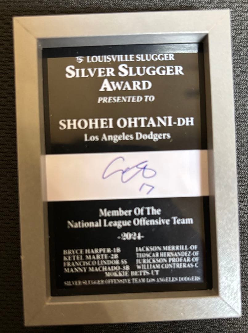 大幅値下★非売品★大谷翔平 チャンピオンリング&シルバースラッガー賞記念プレート