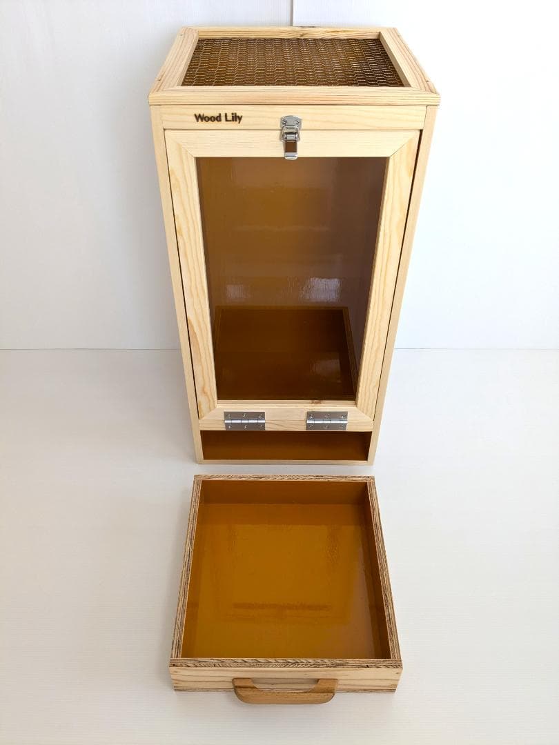 【アウトレット１点限定】縦型引き出し付きケージW301×D300×H592mm