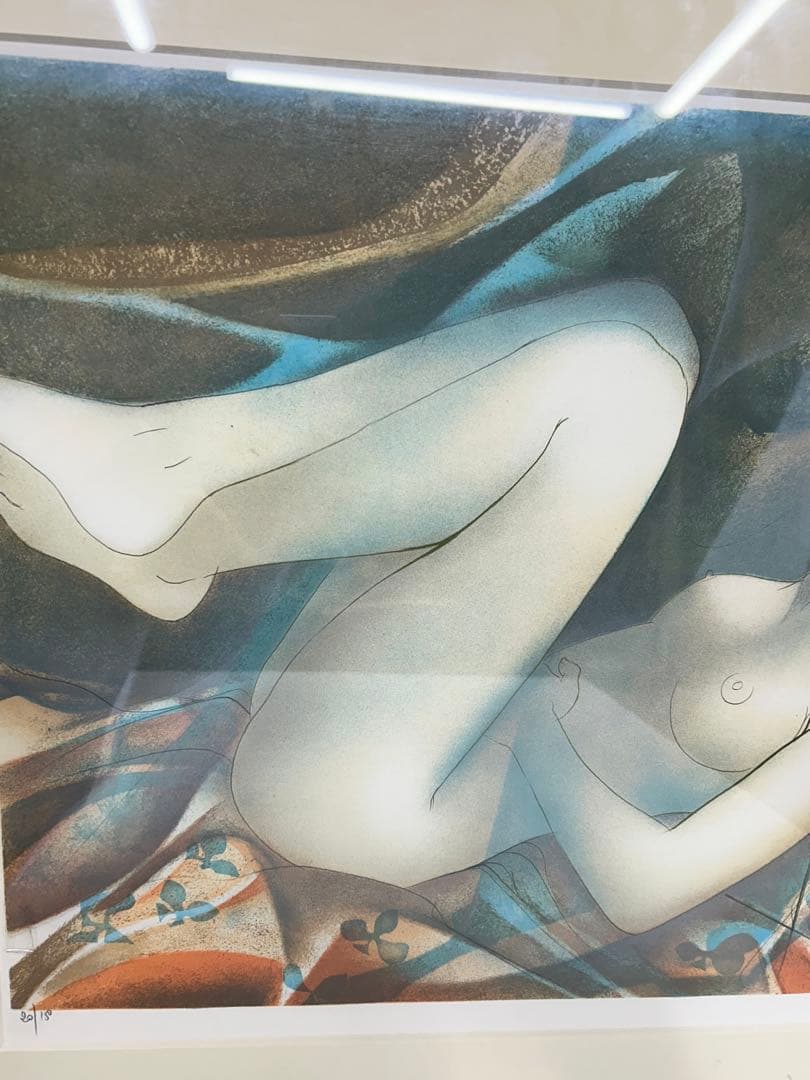 ジャン=バティスト・バラディエ 絵画　人物画 リトグラフ 裸婦画 サイン有り