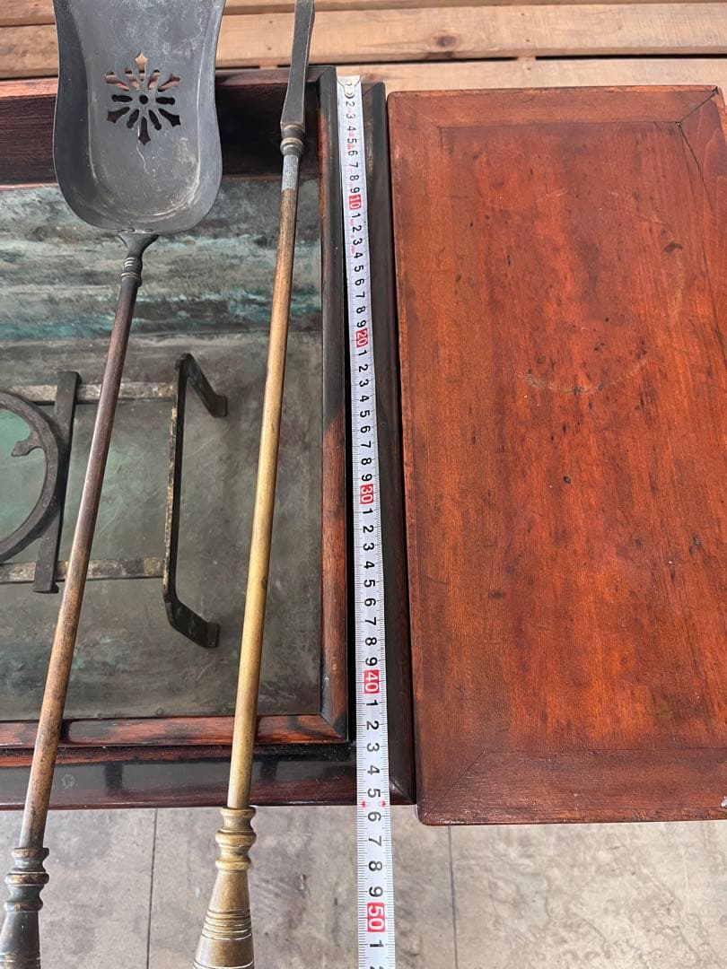 関東火鉢　長火鉢　火搔き・灰掻き　レトロ　アンティーク　骨董　古民具