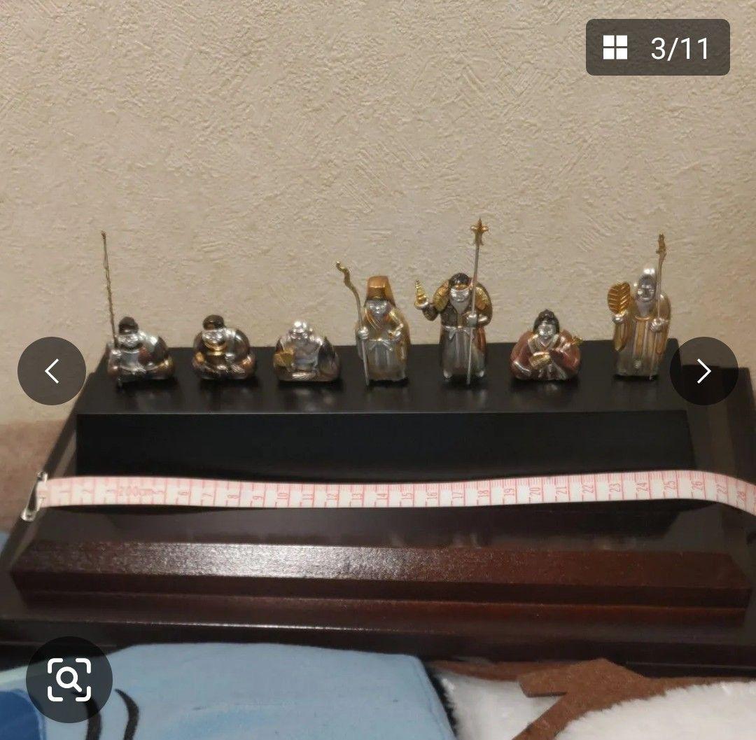 や*ん様 武比古　純銀 恵比寿 大黒 七福神 置物 オブジェ 縁起物