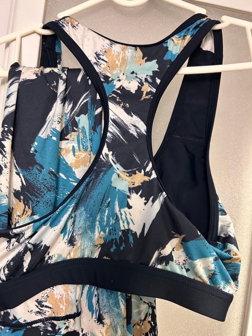 ●匿名配送即日発送●jumpone柄レギンスブラトップブルー36サイズ上下セット