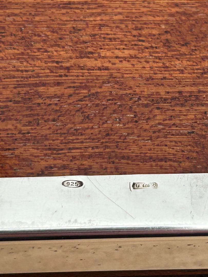 SILVER 925 銀製小物入れ銀製煙草入れアンティーク228g