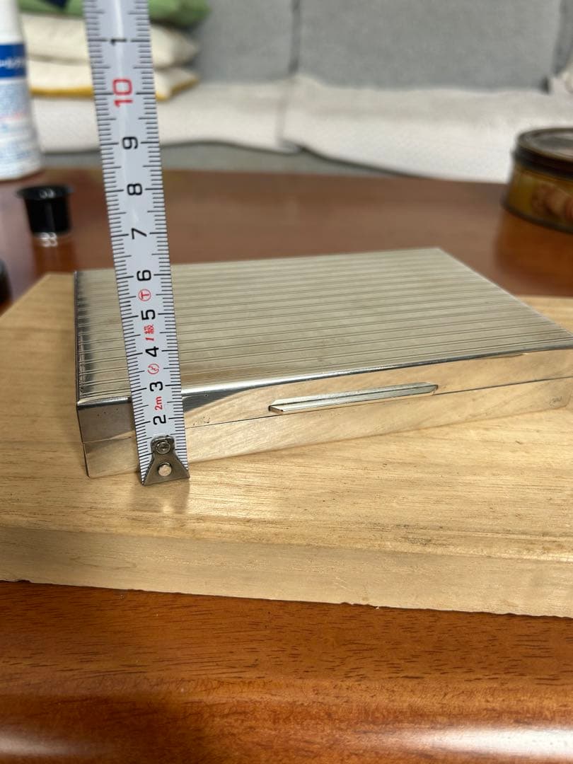 SILVER 925 銀製小物入れ銀製煙草入れアンティーク228g