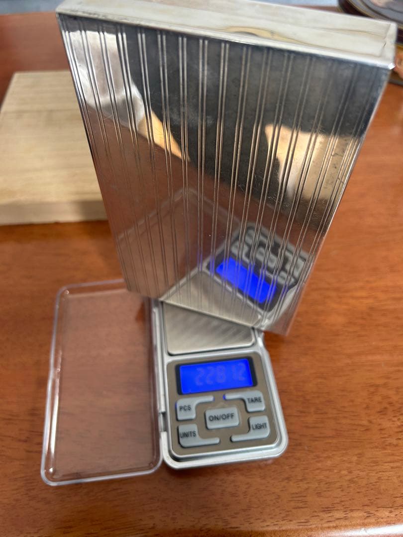 SILVER 925 銀製小物入れ銀製煙草入れアンティーク228g