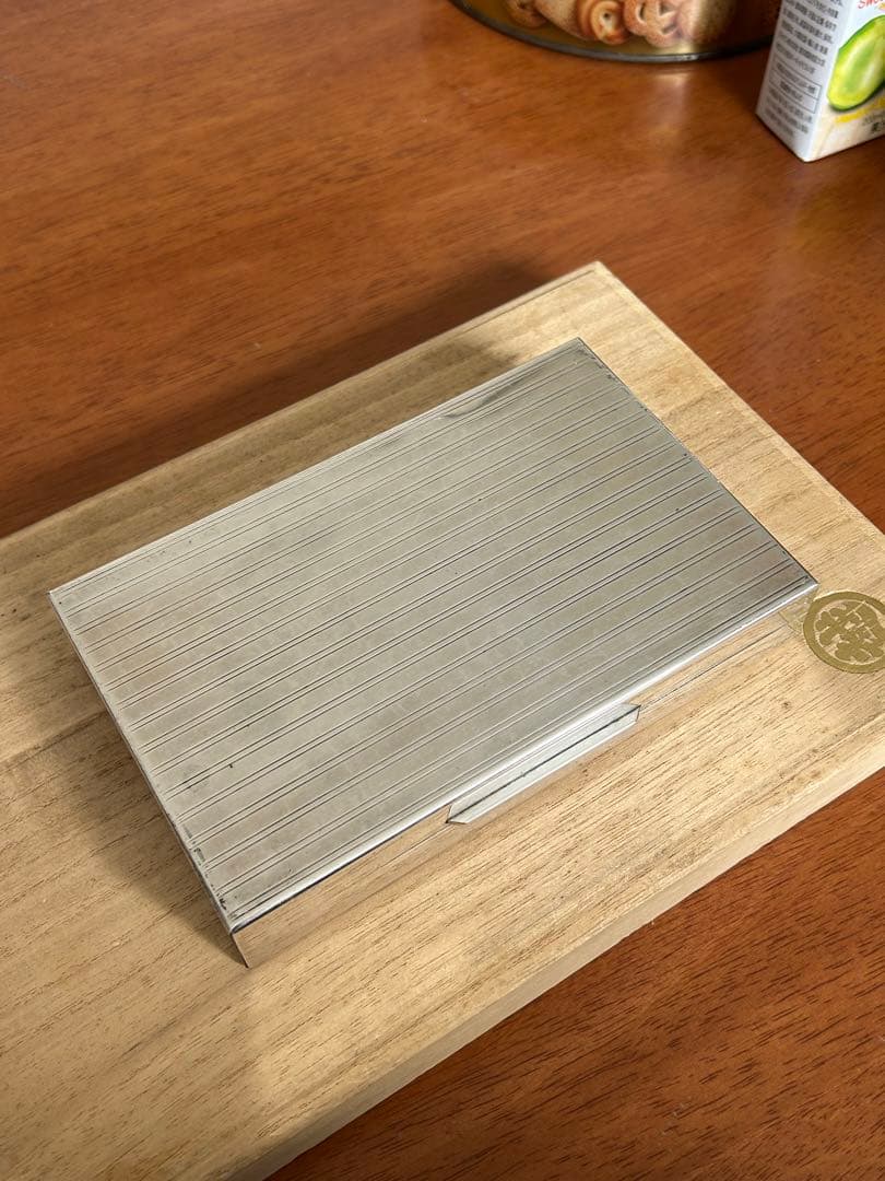 SILVER 925 銀製小物入れ銀製煙草入れアンティーク228g