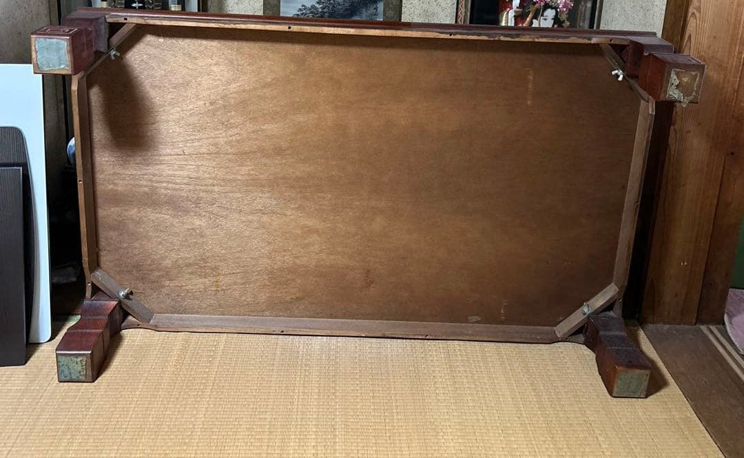 木製　茶色座卓 長方形 149x89 たのメル便