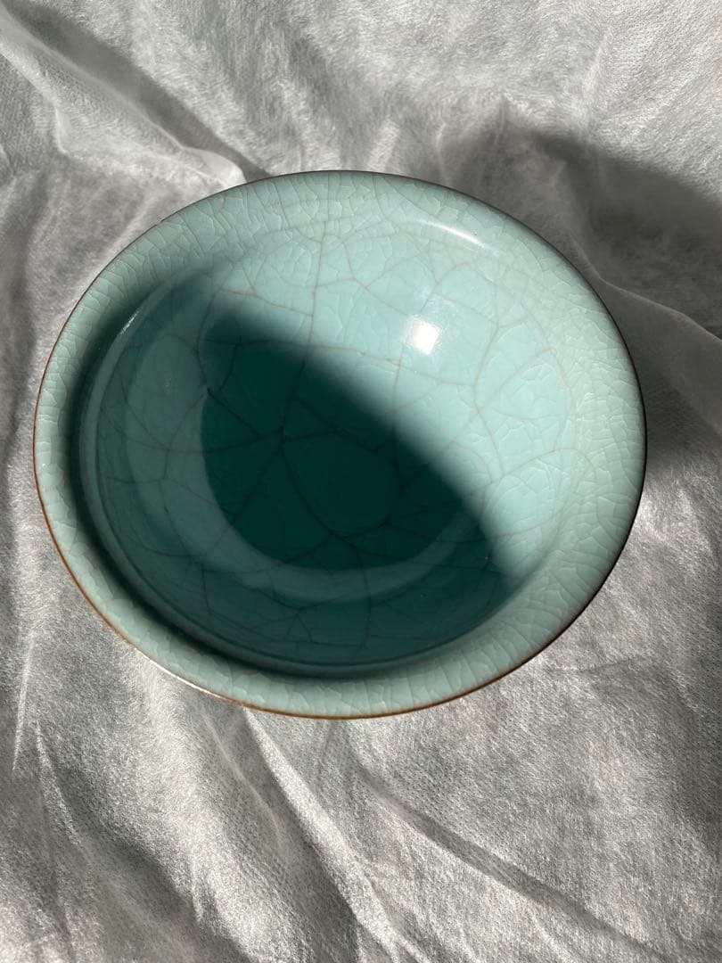 原口卓士　青磁　茶碗