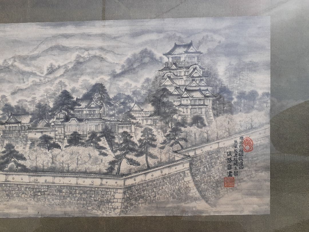 築城400年！祝！！福山城、築城時の水墨画