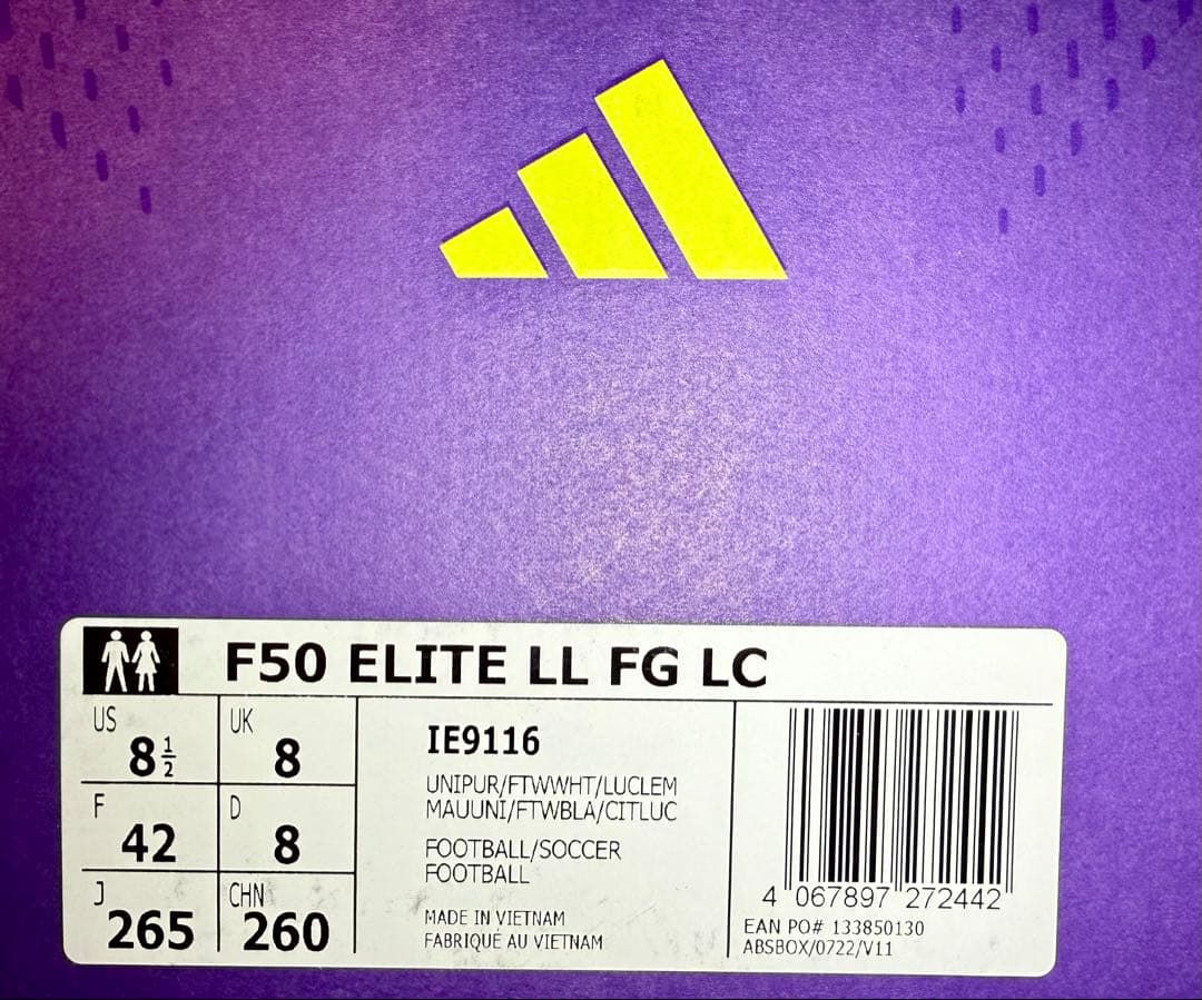 Adidas F50 ELITE FAST REBORN FG 28.5 新品