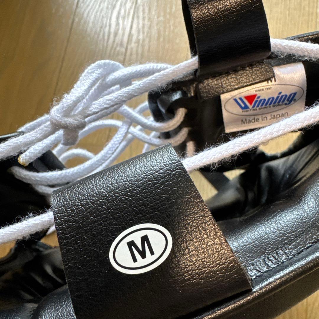 Winning （ウィニング）ボクシング ヘッドギア M 黒 美品