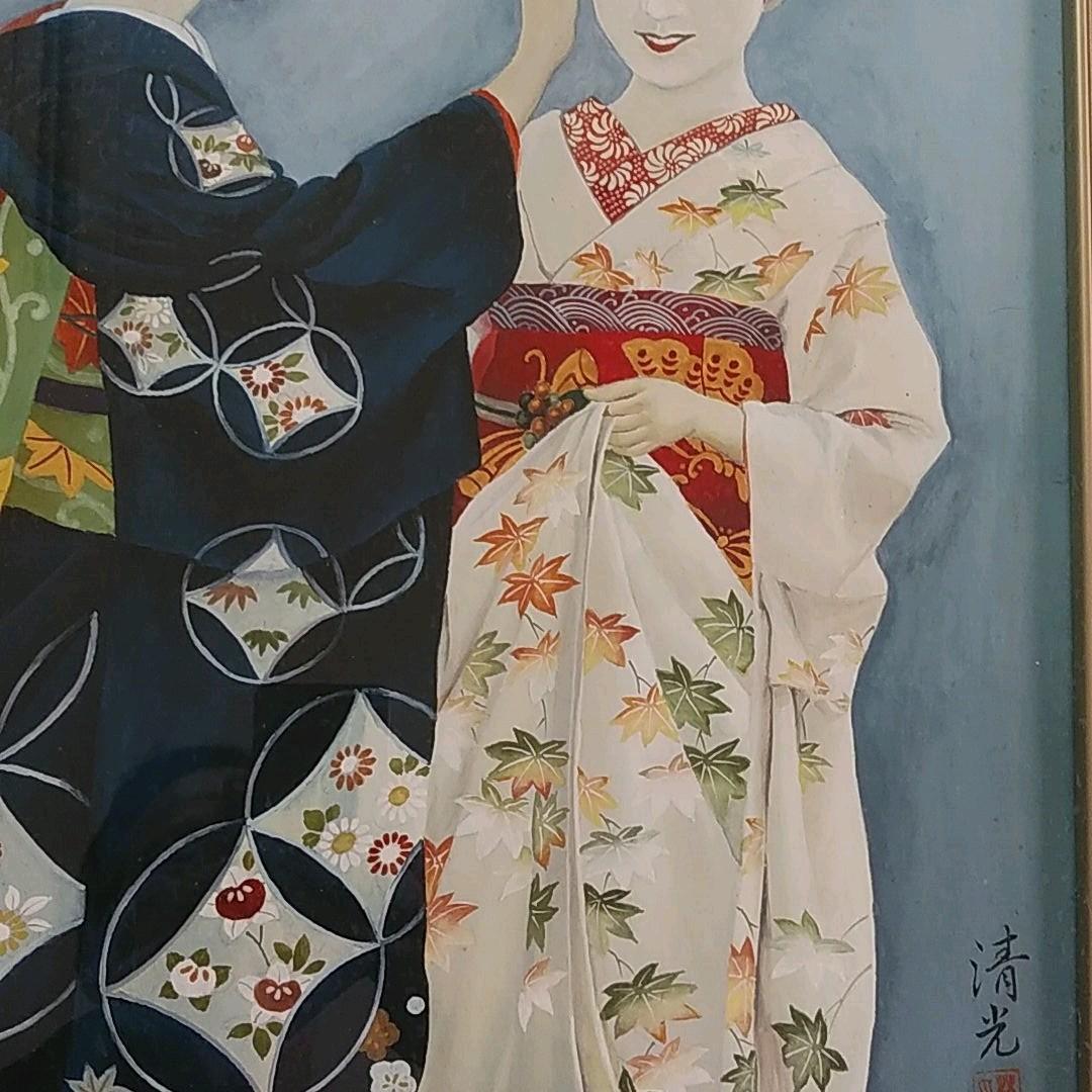 美人画舞妓　洋額