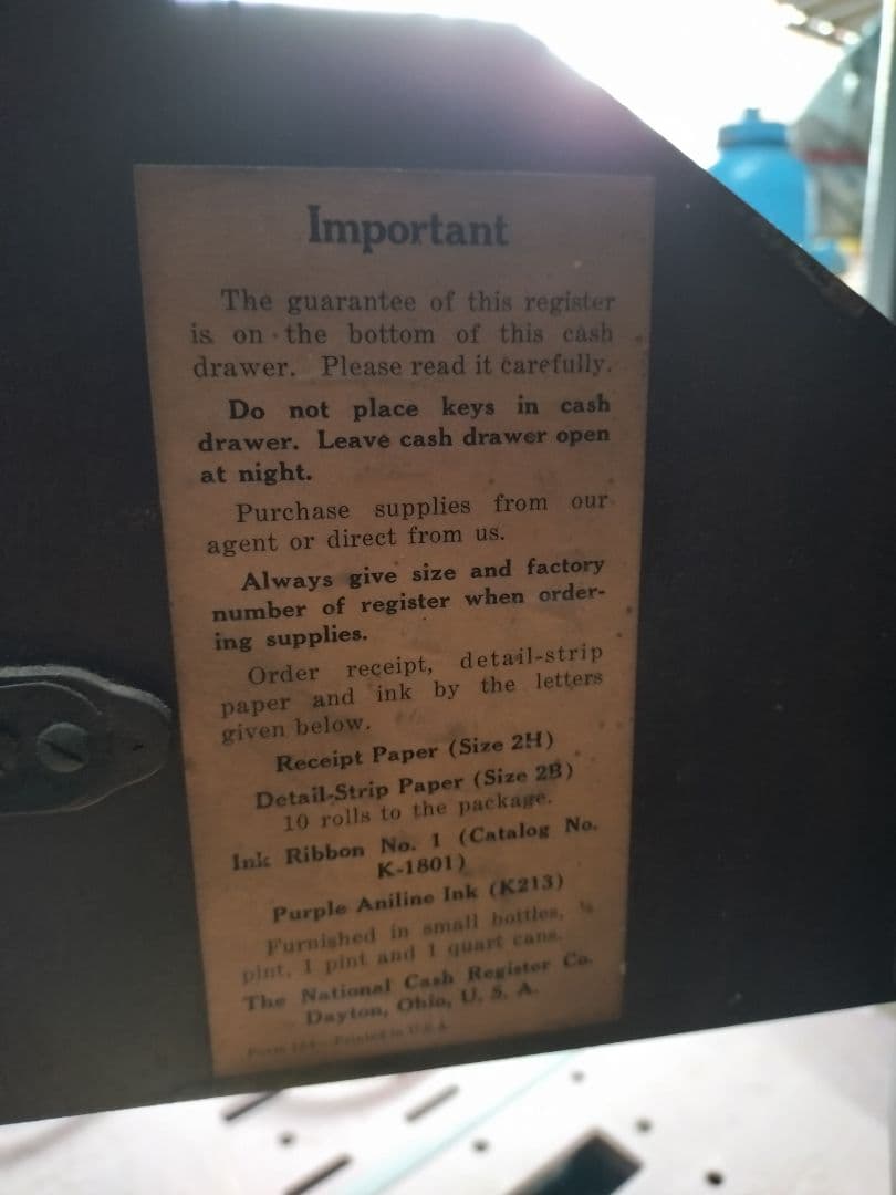 アンティークレジスター 木目調 大型 キャッシャー NATIONAL 昭和レトロ