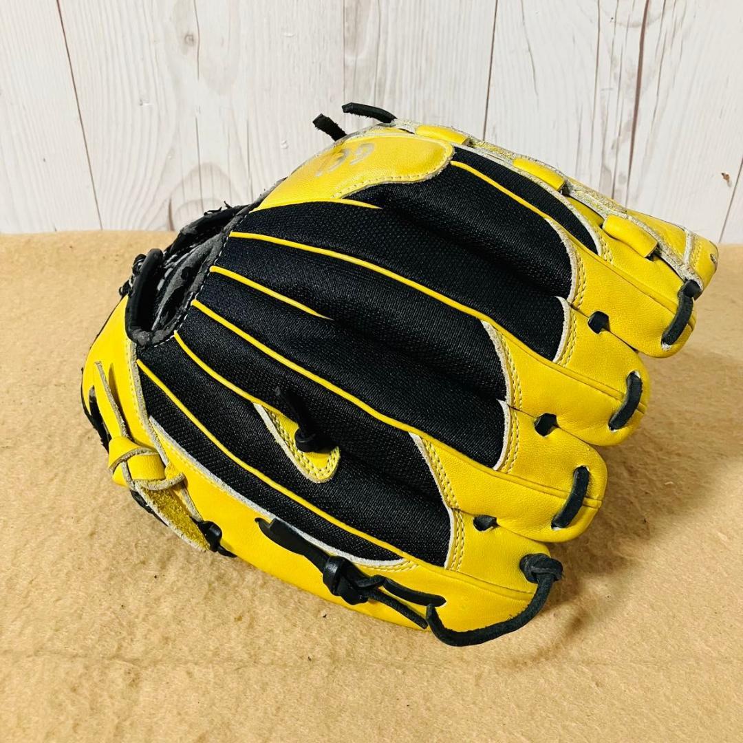 asics グローブ 軟式 BGR4TA 左投げ用 野球 投手用 イエロー