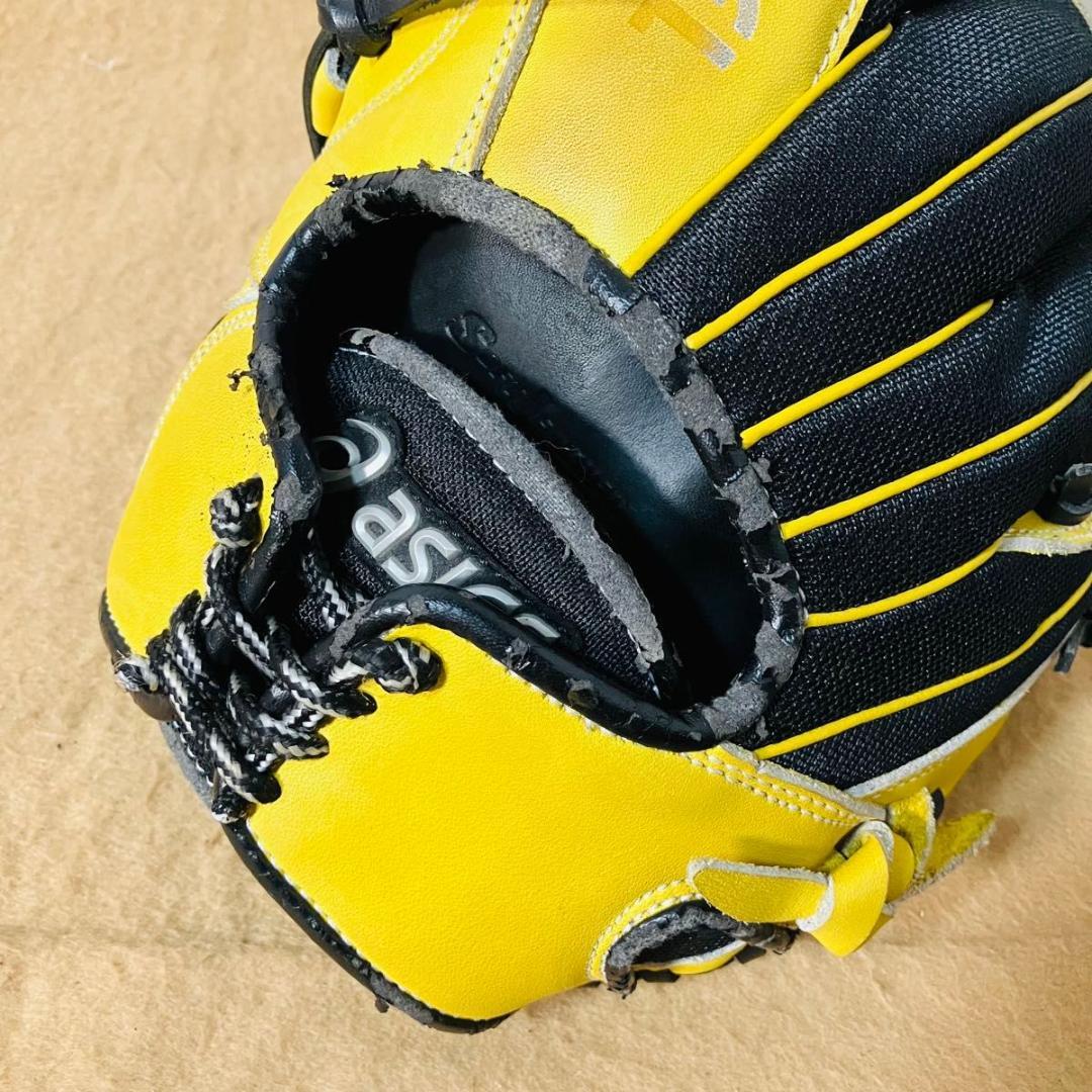 asics グローブ 軟式 BGR4TA 左投げ用 野球 投手用 イエロー