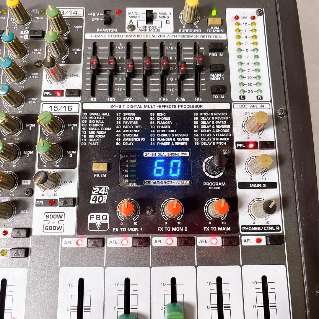 【稼働品】BEHRINGER PMP3000 16chパワードミキサー