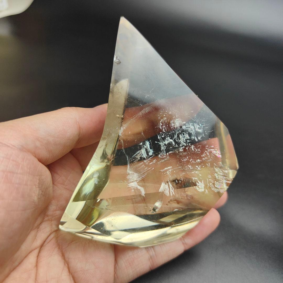 超レア物　黄水晶の宝船　水晶　天然石　パワーストーン　風水　金運　財運　船　海