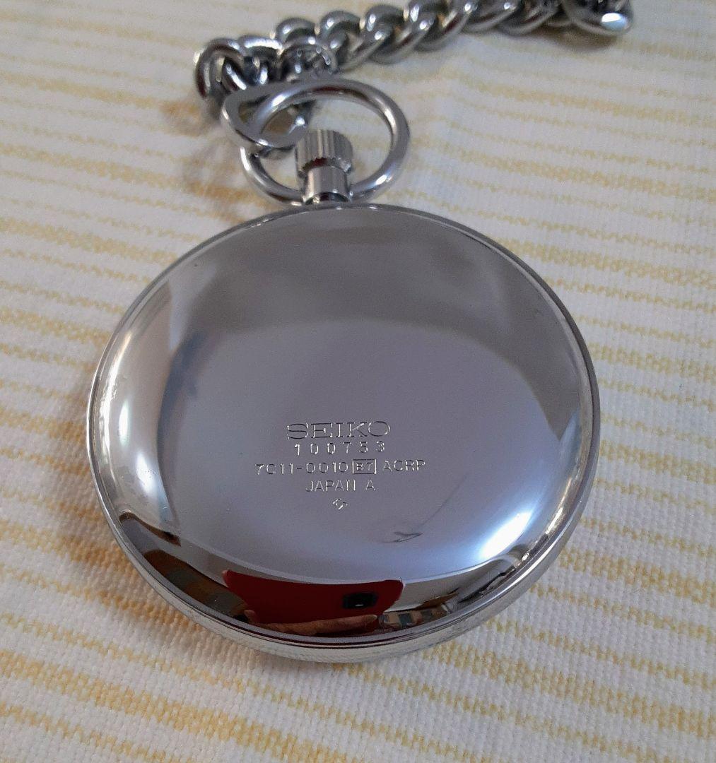 takayuki様ご依頼稼働美品　SEIKO諏訪1991年懐中時計 鉄道時計