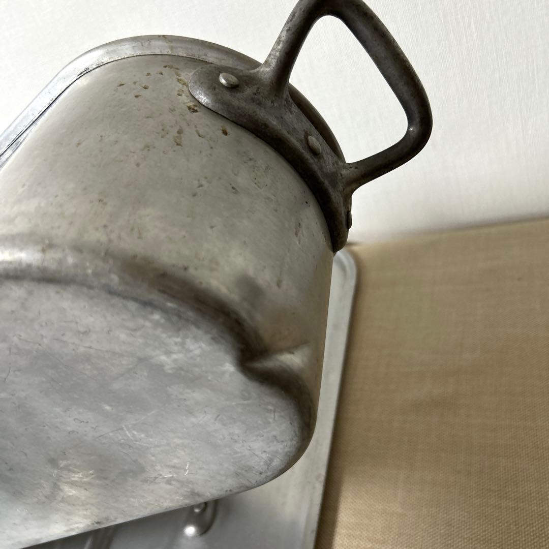 アルミ製フィッシュポット/サーモンポット 魚用蒸し器 フランス製 スチーマー