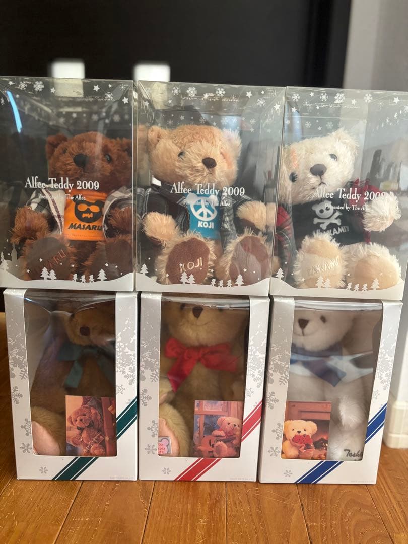 THE ALFEE のテディベア6点セット 非売品のシロヒコピック付き