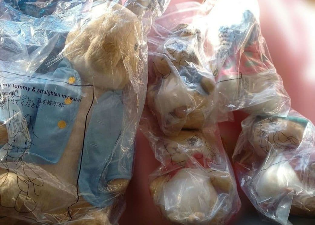 ★ラージサイズ★ピーターラビットぬいぐるみ&4種ぬいぐるみセット♪5点