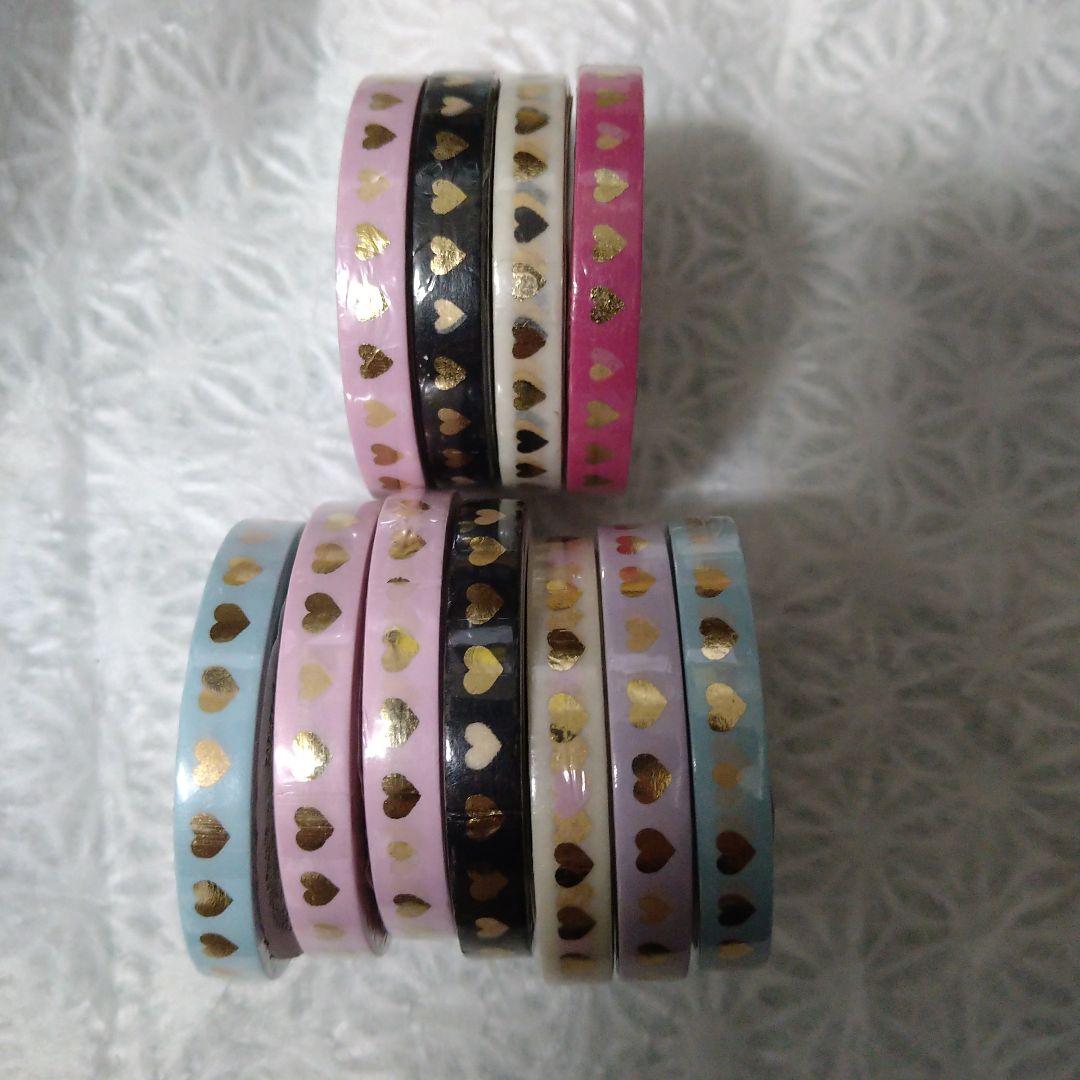 レア　ハート柄　マスキングテープ