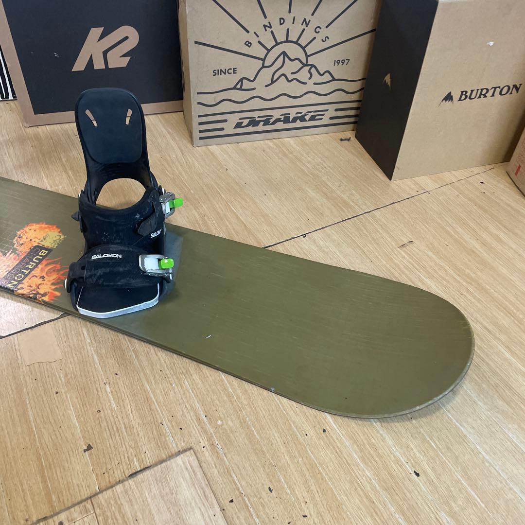 BURTON×SALOMON　バートン　バインディング付スノーボードセット