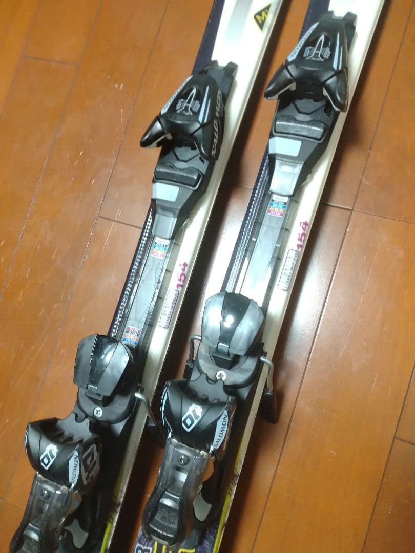 【状態良好☆】154cm　SALOMONスキー板セット♪　送料無料！