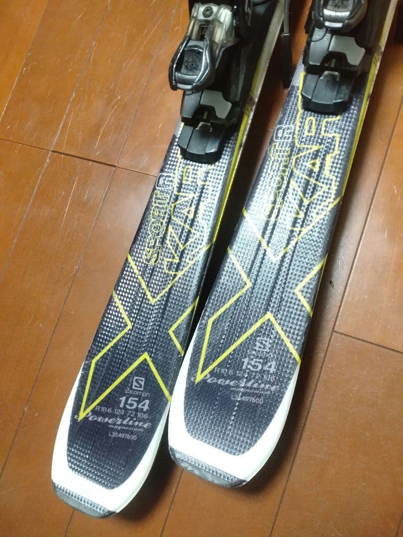 【状態良好☆】154cm　SALOMONスキー板セット♪　送料無料！