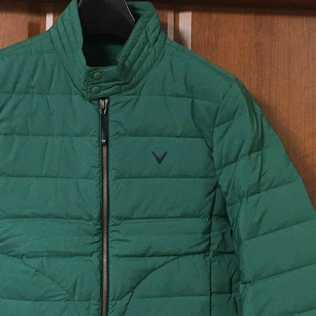 美品　キャロウェイ　レッドレーベル　ダウン　M　緑　callaway GOLF