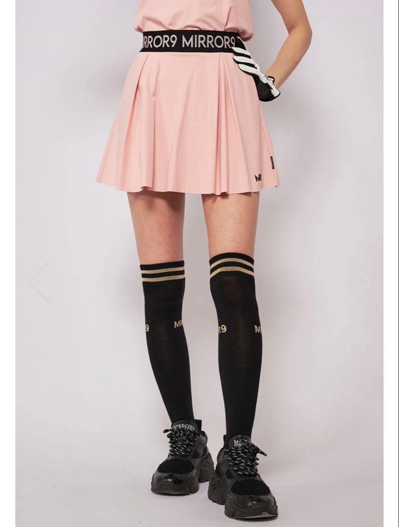 きゃたおミラーナインゴルフ　テイラーフレアスカート　S