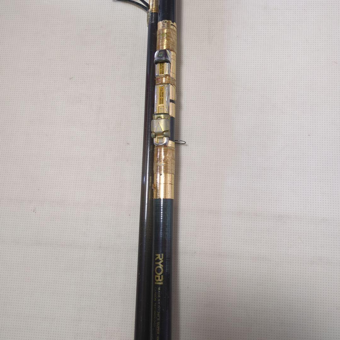 RYOBI 釣り竿 黒 ストライプデザイン全長450cm!