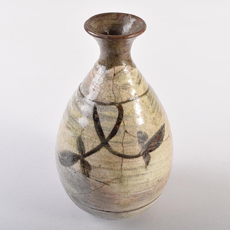 唐津焼　古唐津　絵唐津　花文　徳利　C　R7827