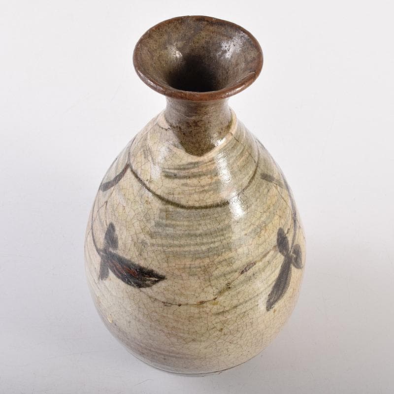 唐津焼　古唐津　絵唐津　花文　徳利　C　R7827