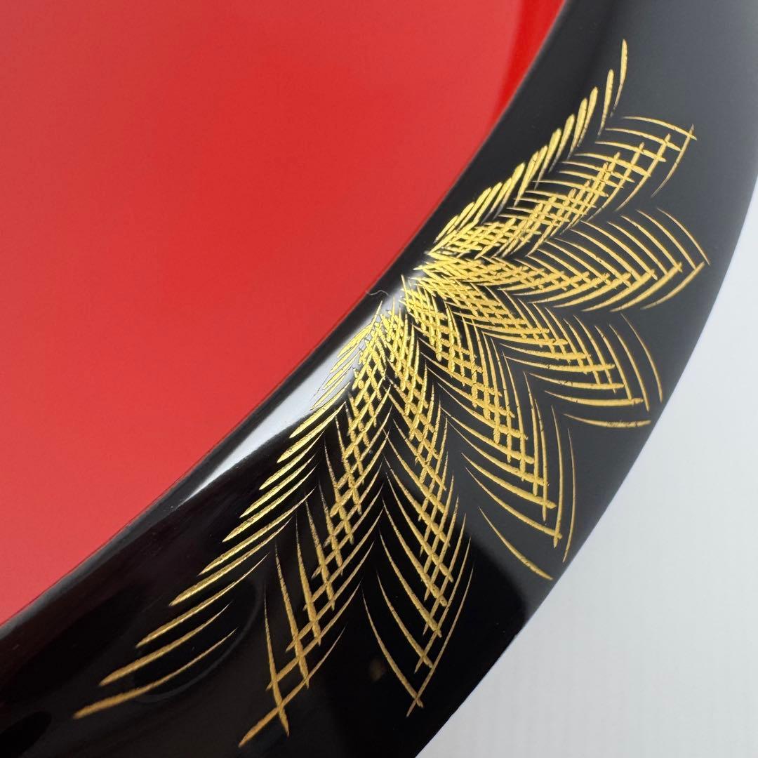 未使用 越前塗 沈金 漆皿 菓子器 喰籠 和食器 高級 伝統工芸 陶芸