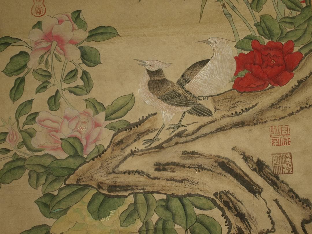 民間仕入れ品　中国明時代の肉筆　掛け軸BD329A12-1